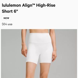 Lululemon Align High-Rise Short 6”